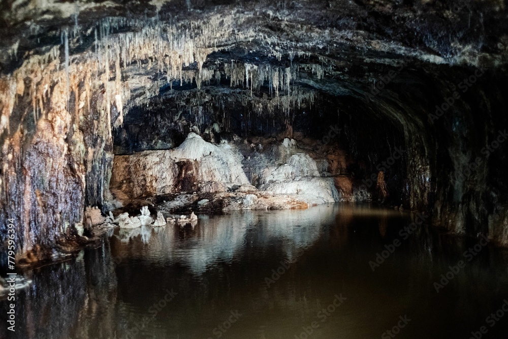 Saalfeld Fairy Grottoes cave with minerals, amusement park in Thuringia Saalfeld Fairy Grottoes cave with minerals, amusement park in Thuringia