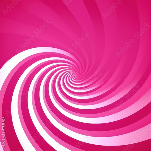 Magenta background  smooth white lines  radians swirl round circle pattern backdrop with copy space for design photo or text