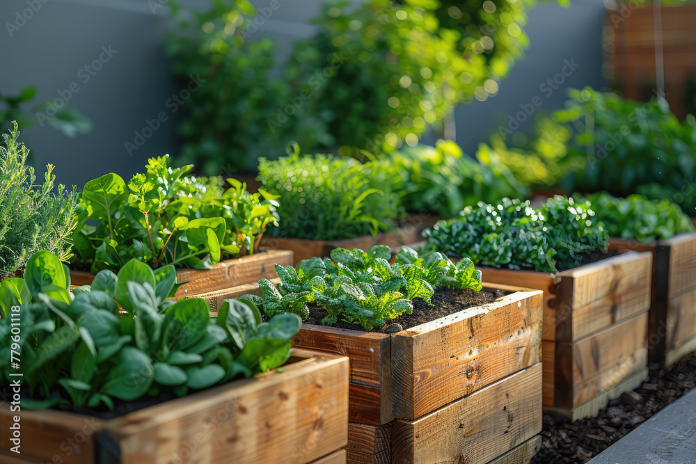 Plants in pots. Created with Ai