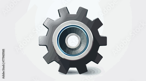 Gear icon vector eps Flat vector isolated on white background