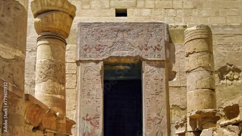 Entrance to a Tomb at Queen Hatshepsut Temple, West Bank of the Nile, Egypt