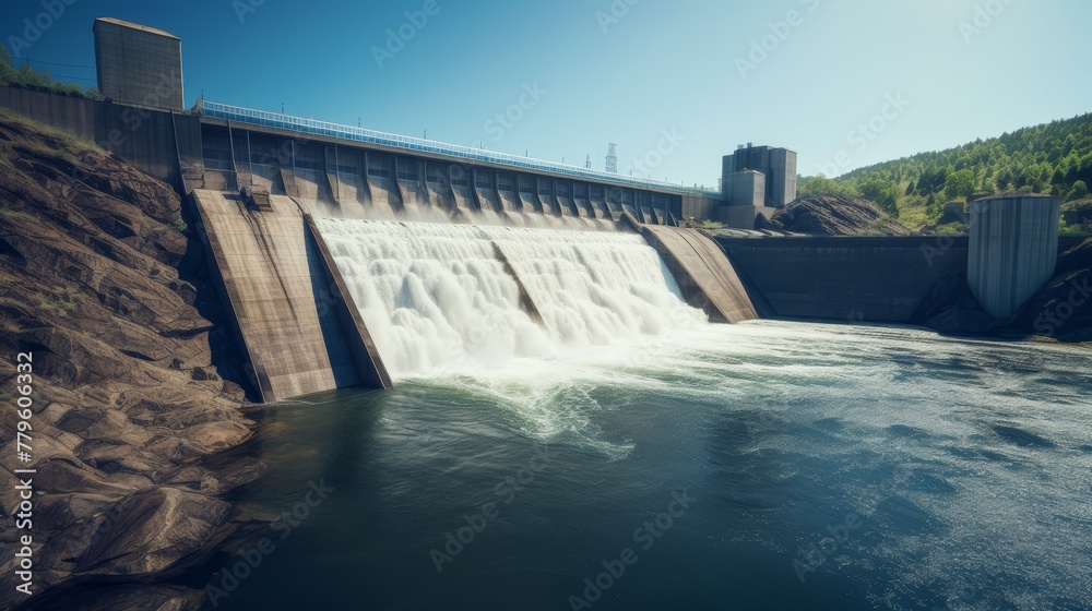 hydroelectric dam Referring to electricity production 