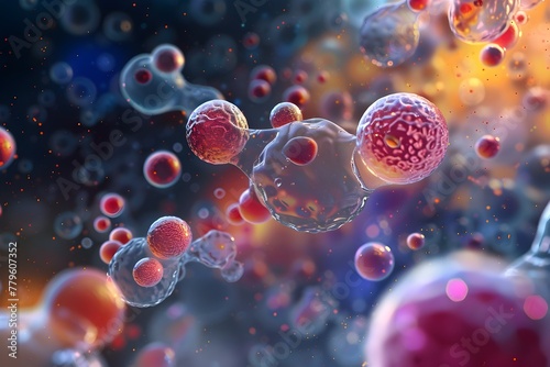 Revealing the Intricate World of HbA1c Molecules in 3D Medical Visualization