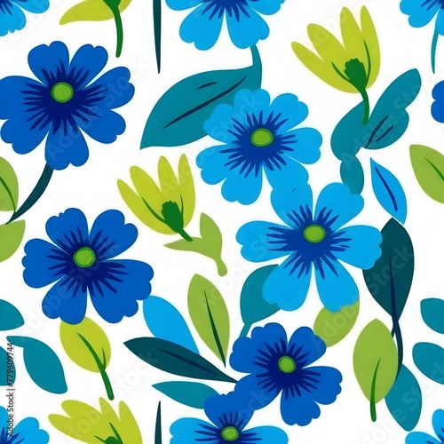seamless pattern with flowers