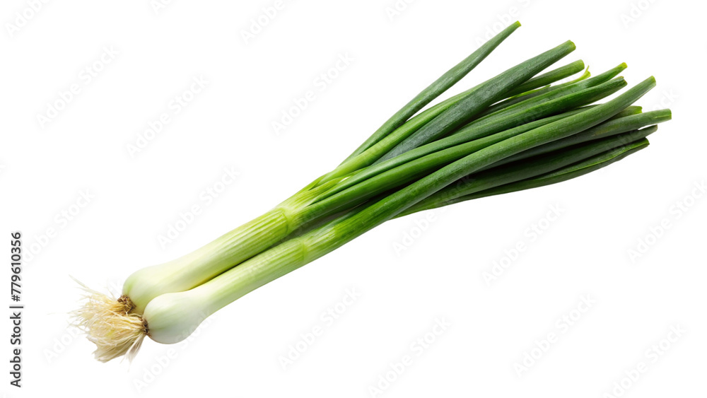 Green onion isolated on transparent background. Green onion isolated on transparent background.