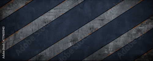 Navy Blue black grunge diagonal stripes industrial background warning frame, vector grunge texture warn caution, construction, safety background with copy space for photo or text design