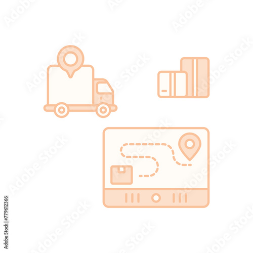 Track Order vector icon, delivery and logistics  vector concept icon
