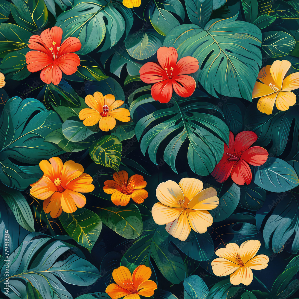 Floral Patterns seamless for background Floral Patterns seamless for background