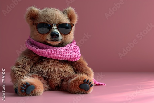 fashionable teddy bear
