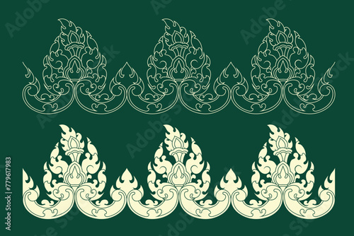 Kbach Khmer vector, Khmer art 