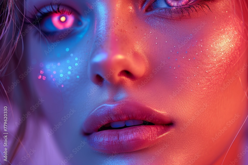 This artwork combines geometric lines over a smooth gradient backdrop, blending technology with soothing colors This artwork combines geometric lines over a smooth gradient backdrop, blending technology with soothing colors