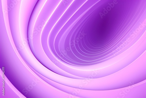 Purple background  smooth white lines  radians swirl round circle pattern backdrop with copy space for design photo or text