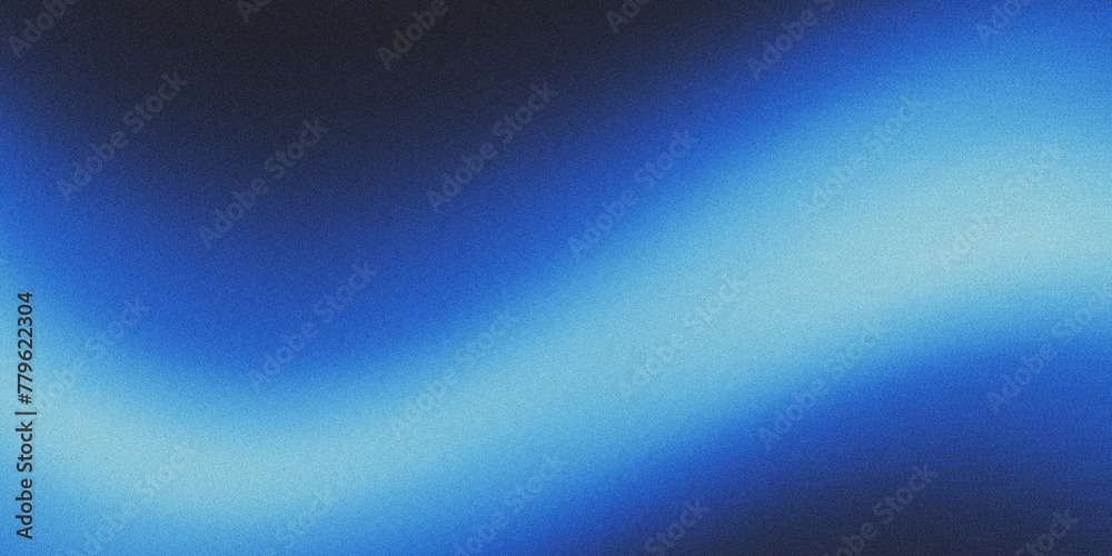 Dark Blue And Light Blue Gradient Background With Grainy Texture