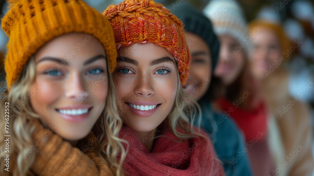 Diverse group of happy people bonding together. Diverse group of happy people bonding together.