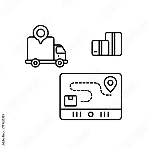 Track Order vector icon, delivery and logistics  vector concept icon