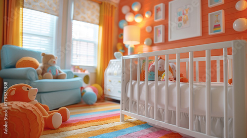 colorful of children room w...