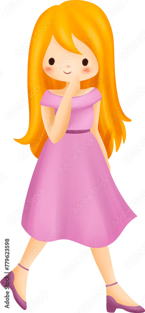 A Girl Wears Spring Outfit