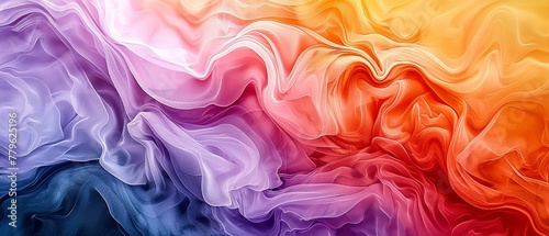 Liquid gradient abstract colors flow in watercolor waves