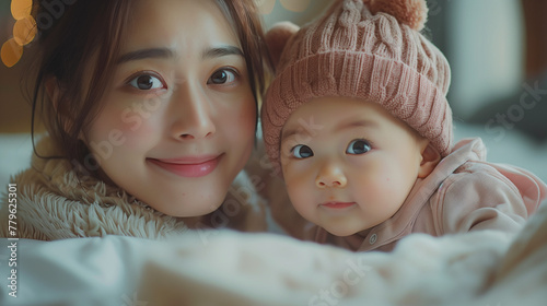 photography of asian mother...