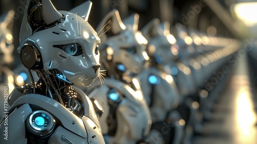 Feline bots the face of AI law gaze over a future societ 1 photo