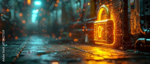 Enter the safe digital haven locked by a 3D-rendered yel photo