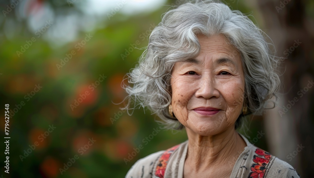 Graceful Elderly Woman Reflecting on a Lifetime of Stories Generative AI. Graceful Elderly Woman Reflecting on a Lifetime of Stories Generative AI.