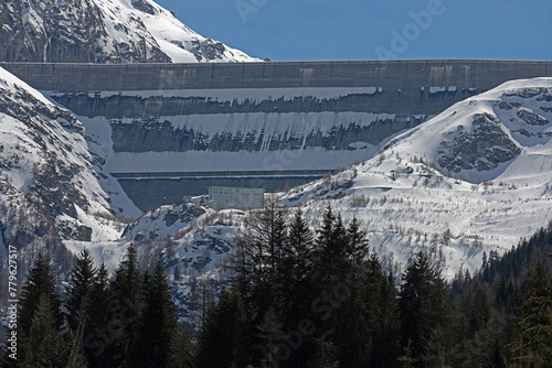 Staumauer Grande Dixence, Wallis, Schweiz