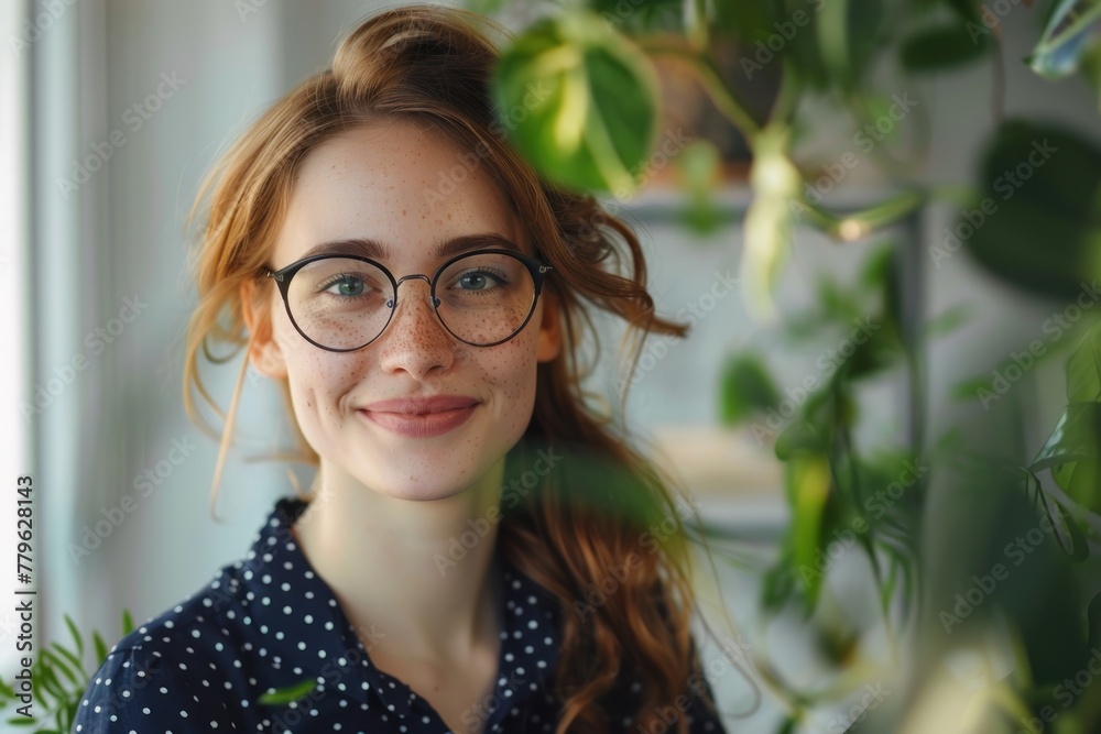 Contemporary Charm: Confident Woman with a Heartwarming Smile Generative AI Contemporary Charm: Confident Woman with a Heartwarming Smile Generative AI