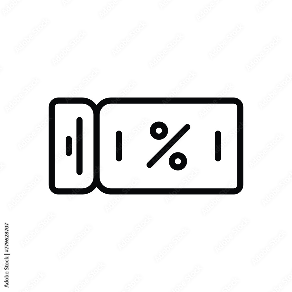 Discount coupon vector icon Discount coupon vector icon