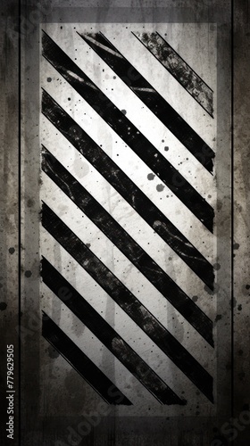 Silver black grunge diagonal stripes industrial background warning frame, vector grunge texture warn caution, construction, safety background with copy space for photo or text design