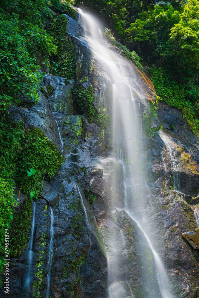 Baihualing Waterfall in Qiongzhong, Hainan, China Baihualing Waterfall in Qiongzhong, Hainan, China
