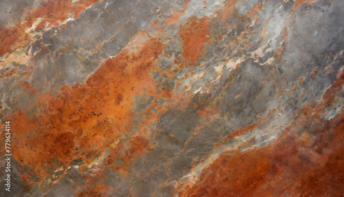 marble grunge texture, surface. view from above. background in shades of gray, terracotta