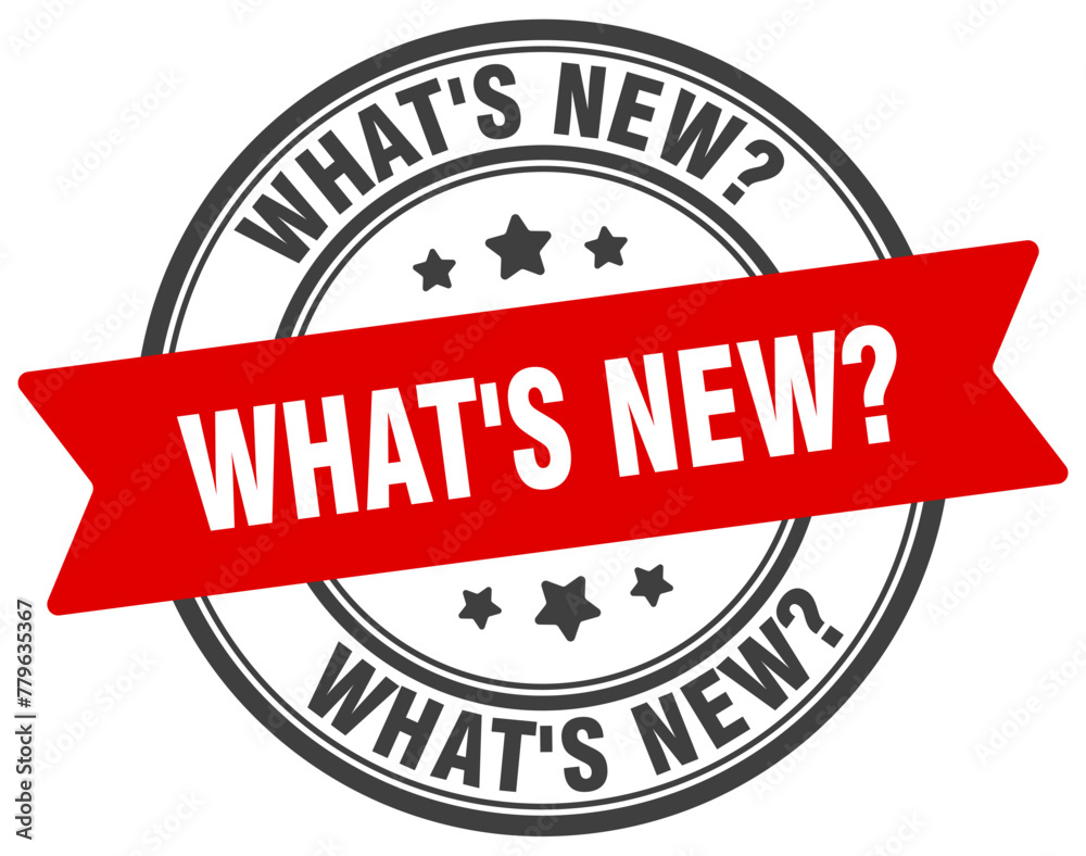what's new? stamp. what's new? label on transparent background. round sign what's new? stamp. what's new? label on transparent background. round sign