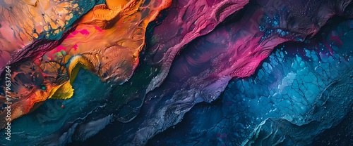 Mesmerizing nature-inspired texture, blending vibrant hues to create an artistic masterpiece. photo