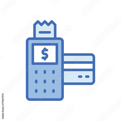 Pos terminal vector icon