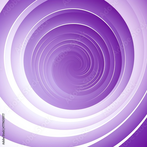 Violet background  smooth white lines  radians swirl round circle pattern backdrop with copy space for design photo or text 