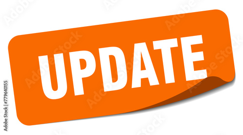 update sticker. update label