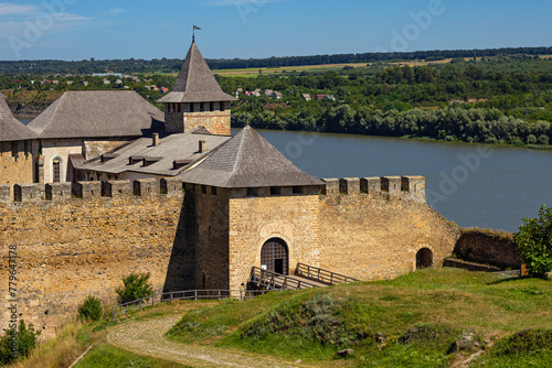 Gate of the Khotyn Fortress  complex of fortifications that consist of a 13th-century stronghold and an 18th-century bastion surrounding it. Considered as one of the seven wonders of Ukraine.