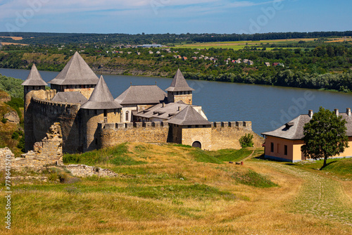 Road to the Khotyn Castle, fortification that considered as one of the seven wonders of Ukraine