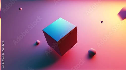 
Adorable Celestial: Simple 3D Cute Floating in Space with Soft Gradient hand edited generative AI