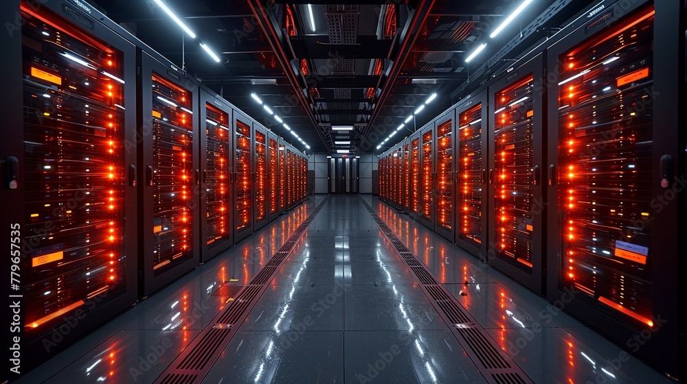 Step into the world of data centers as you document rows of servers networking equipment