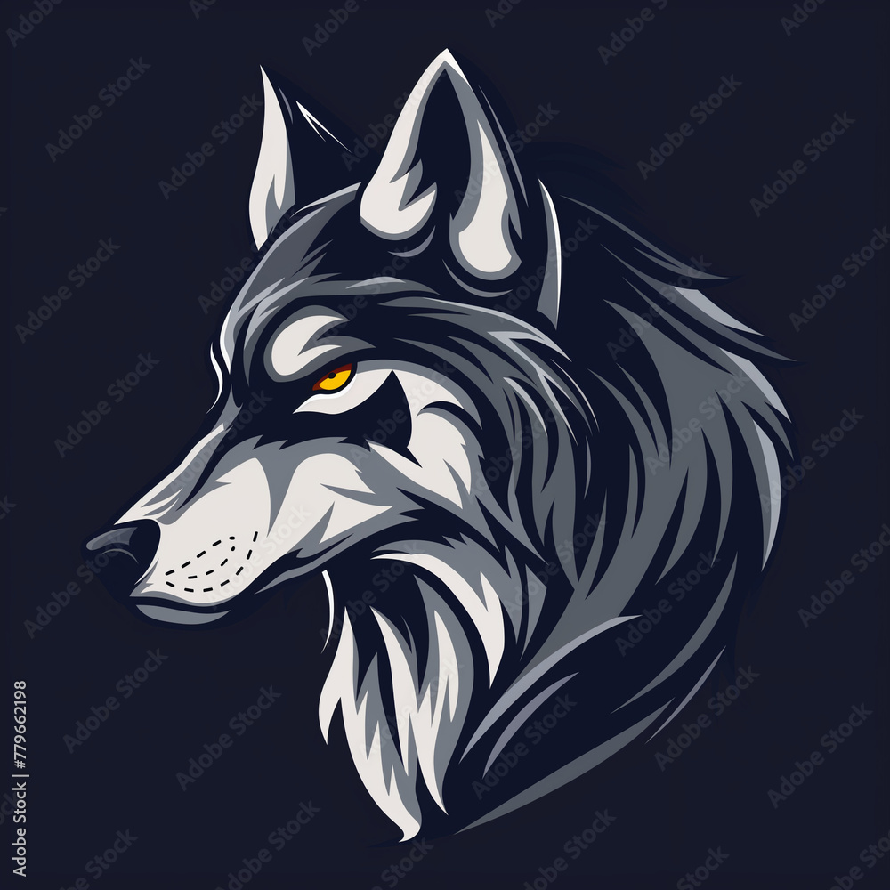 Obraz premium Wolf illustration Logo