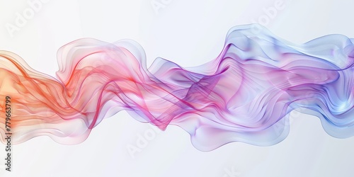 A colorful wave with a pink and orange section. The wave is made up of many different colors and is very long