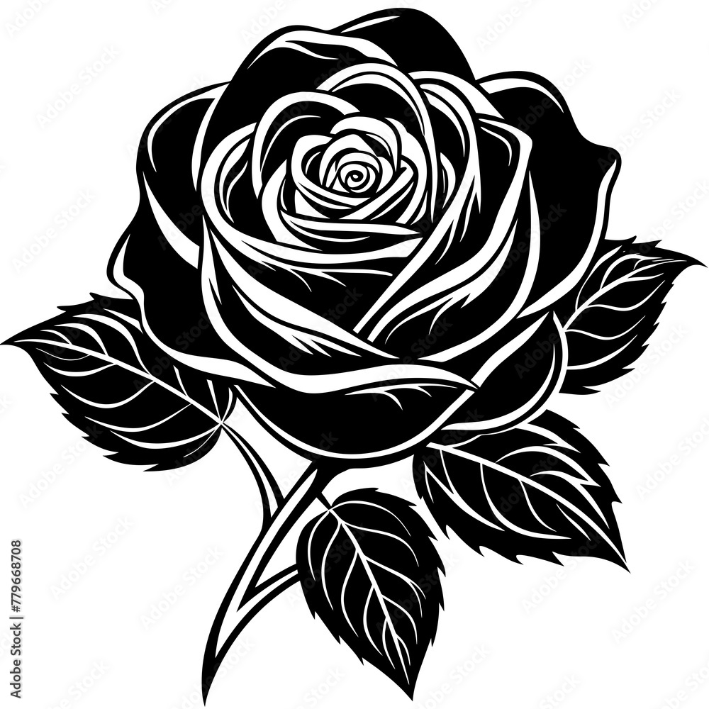 Flower vector illustration.


