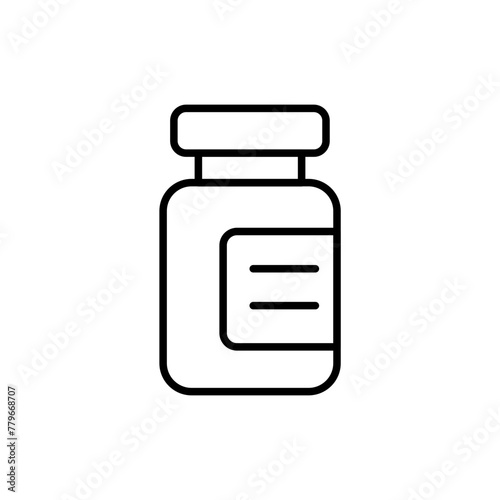 Sauce bottle outline icons, minimalist vector illustration ,simple transparent graphic element .Isolated on white background