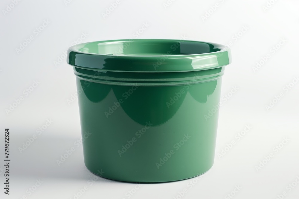 Uncovered green pot Uncovered green pot
