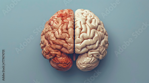 human brain, two halves, Cerebral hemisphere, separated by a groove, the longitudinal fissure