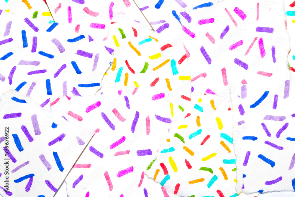 An Acrylic Paint Felt Pen Dots Spots Confetti Sprinkles and Splatters for Background