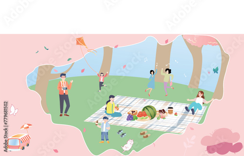 With its vivid colors and vibrant scenes, it perfectly displays the vitality of spring and the joy of travel.