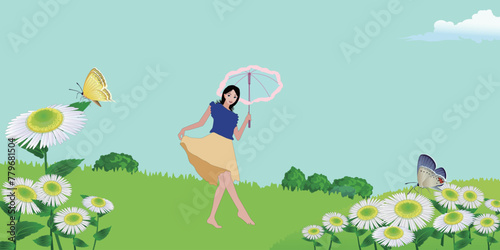 With its vivid colors and vibrant scenes, it perfectly displays the vitality of spring and the joy of travel.